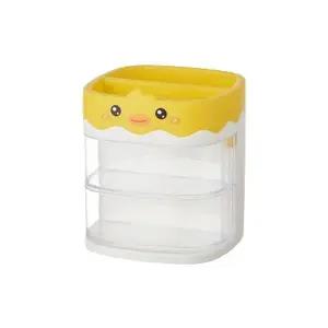 [하프클럽/]노랑오리 3단 귀여운 수납함 캐릭터