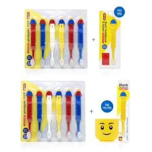 옥스포드 유아칫솔6개 세트 / 어린이집유치원선물 치약 구디백