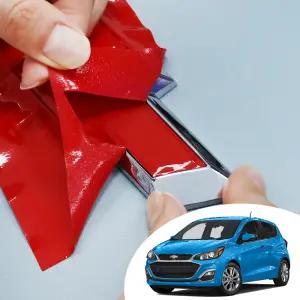 더뉴스파크 호환 쉐보레 보타이 엠블렘 마크 컬러 포인트 로고 데칼 카본 무광 유광 스티커 다이킷