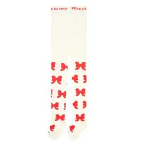 [롯데백화점]베베드피노 올오버 리본 타이즈 BP51AC349IV