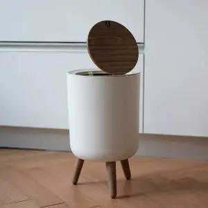 예쁜 원터치 다리휴지통 인테리어 거실쓰레기통 화장실미니휴지통