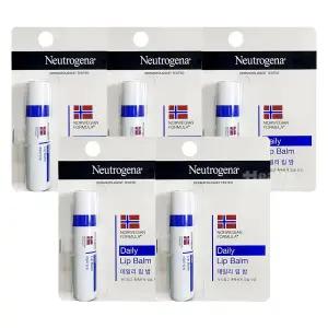 뉴트로지나 데일리 립밤 4g 5개/립케어/립보습/립밤/챕스틱/입술보호제/바세린