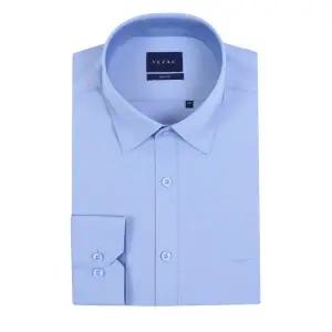 [롯데백화점]예작 슬림핏 남자 긴팔 부드러운 모달 스판 스냅 블루 셔츠YJFSBS161BL