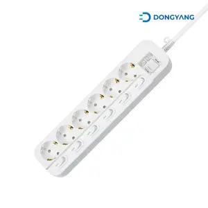 PP-C7049-5M 동양 멀티탭 메인개별스위치 16A 6구 5M 안전커버 (DYM-NSG6C/SC)