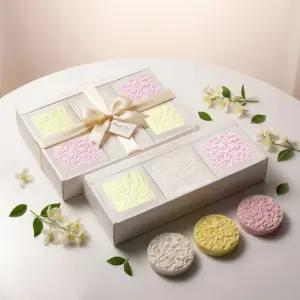 3구 수제 답례품 인기 단체 6구 명절 선물세트+쇼핑백 미용 선물 비누 피부진정 보습 세안 신상품 집들이