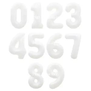 하이숲 40인치 숫자 1234 비닐풍선 화이트 생일 파티용품