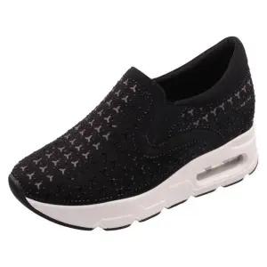 [월드컵]슈넬 7cm 키높이굽 글리터 에어백쿠션 슬립온