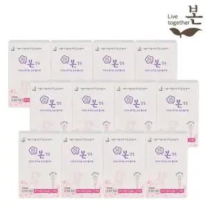 유기농 순면 유기농본 생리대 탐폰 레귤러 12P 12팩