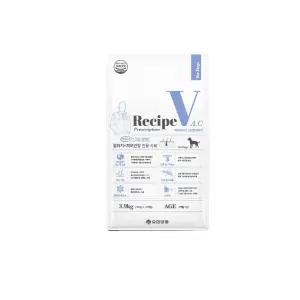 강아지 사료 반려견  처방식사료 3.9kg 알러지사료 가수분해 유한양행 레시피브이 반려견