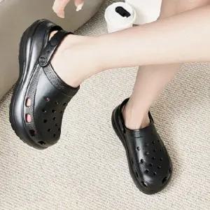 EVA 쿠션 샌들 5cm 키높이 통굽 여름 푹신한 슬리퍼