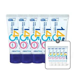 (5개)닥터제니 하이에프1450고불소치약 60g/(+미니치약 5개 증정)