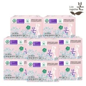 유기농 순면 울트라슬림 생리대 팬티라이너 34P 8팩