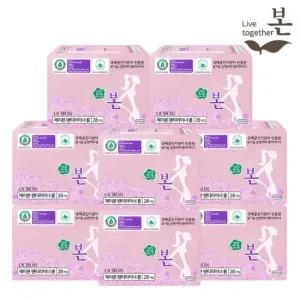 유기농 순면 울트라슬림 생리대 롱팬티라이너 28P 8팩