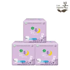 유기농 순면 생리대 오씨본 입는 오버나이트 대형 8P 3팩