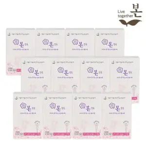 유기농 순면 생리대 탐폰 레귤러 12P 12팩