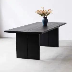 블랙 테이블 나무