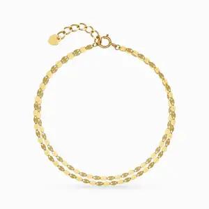 [모아르]*랜쇼페특가* 18K 샤인 립 두줄 팔찌