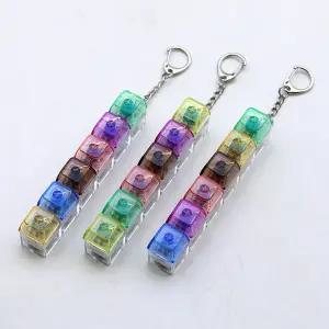 led 키보드 클리커 딸깍이 키캡키링6구