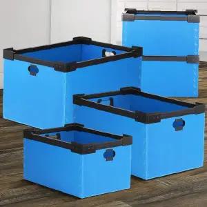 창고용 적재함 대형 뚜껑형 조립식 플라스틱 수납함 물류 보관 이동식 정리 박스