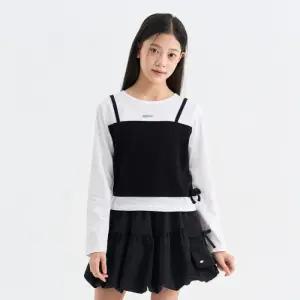 더데이걸 HC17 뷔스티에 레이어드 긴팔티셔츠 뷔스티에 레이어드 긴팔티셔츠 TGLA2610