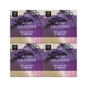 향비누 해피바스비누 라벤더향 4입