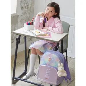 매장정품 빈폴 키즈 BEANPOLE KIDS 모노그램 몰드형 책가방 2SET - 라이트 퍼플 243210