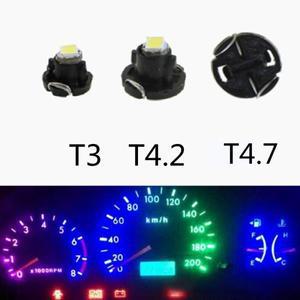 10pcs T3 LED T4.2 악기 전구 파란색 빨간색 녹색 노란색 T5