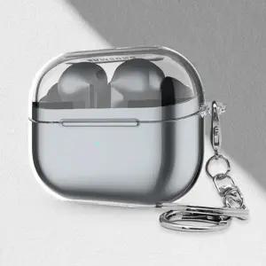 트라이코지 갤럭시 버즈3 버즈3프로 투명 클리어 하드 케이스 키링 세트 무선 충전 가능