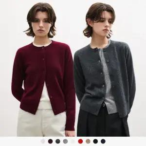 우먼 우먼캐시미어 100 라운드 가디건 155476