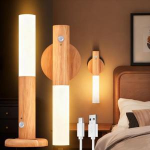 휴대용 LED 센서 등 USB 전원 충전 스마트 실내 벽등 거실 계단 현관용