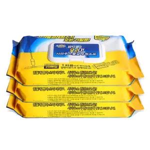 시리우스물티슈 요고다 3중바닥 와이드 물걸레 청소포 400mm 20매 400 x 135 ... 3개