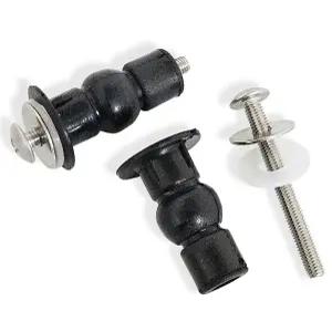 h양변기 커버 양변기연결볼트 체결볼트 검정2P 상부 시트연결 비데 양변기부속 상부체결형