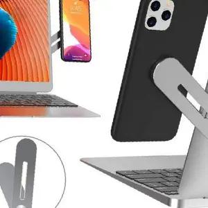 모니터 부착 휴대폰 거치 클립 책상 정리 화면 측면 고정 스마트폰 태블릿 보조