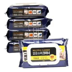 다용도 물티슈 살균 찌든때 주방 일회용 청소 티슈 차량용 얼룩제거 청소포 사무실 세척제 클리너 세정제
