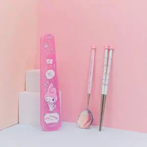 마이멜로디 피규어 수저케이스세트 진공젓가락