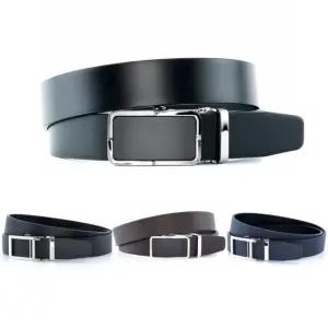 남자벨트 소가죽 자동 정장 벨트 허리띠 혁대 블랙자동버클 A싸피아노네이비
