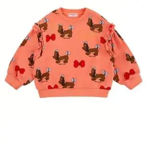 올 오버 그랜드 닥스훈트 프릴 맨투맨 BP53MR421