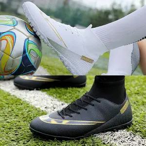 성인 풋살화 경량 스프린트 발목 남성 풋살화 잔디용 트레이닝화 스터드화 스터드 고탄력 축구화 연습화