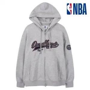 [롯데백화점]엔비에이 남녀공용 오버핏 빅사이즈 후드 집업261TJ020그레이