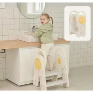 2단 3단 폴딩 트랜스폼 유아 아기 발 디딤대 계단 발판