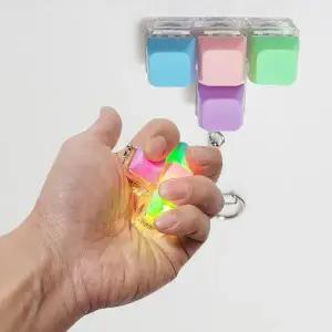 우 파스텔 led T자 4단 키캡키링 딸깍이 손장난감 클리커 가방고리 똑딱이 키홀더 팬시 악세사리 우정키링 어린이날선물 기념품 소품샵