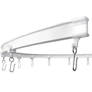 곡선 커튼레일 라운드 천장형 탈의실 병원 샤워 커튼 레일 부드러운 이동