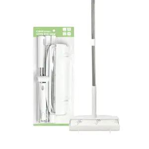 나무이야기 사선컷팅 테이프클리너 와이드 24cm 돌돌이 청소 바닥 밀대 롱핸들