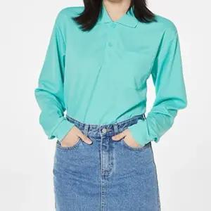 무지 남녀 긴팔티 카라티 여자 반팔 티셔츠 단체티 커플 긴팔티 여성면티 셔츠 여자 빅사이즈반팔티