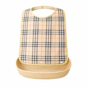 성인용 실리콘받침 분리형 방수원단 식사용 턱받이