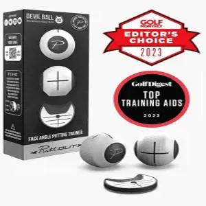 퍼트아웃 데빌볼 골프 퍼팅 트레이너 스퀘어 페이스 연습공 스윙 퍼펙트 스포츠 피트니스 팬 용품