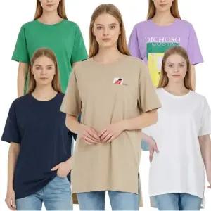 [보니스팍스] 여성 라운드 반팔티 5종 세트