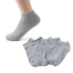 스탠다드 남성 발목 양말 켤레 그레이 용 남자 스니커즈 여름 남성 단색 면 정장 양말 캐주얼