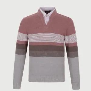 [롯데백화점]인디안 롯데창원인디안/봄 산뜻한 오렌지칼라 이중에리 니트MIT BP5S C421 23W