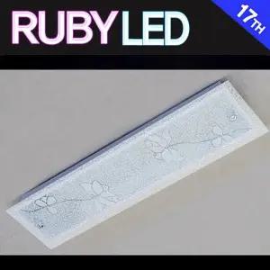 LED 로즈 장미유리욕실등 백합유리주방등 로즈유리욕실등 18W